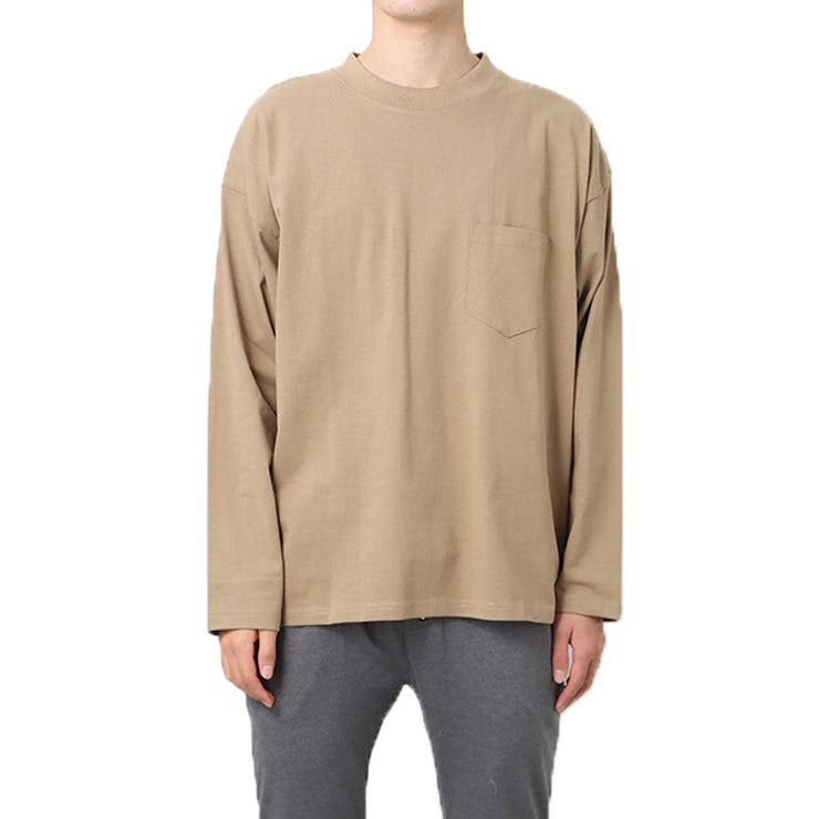 無地ベージュ | Tシャツ カットソー ロンT | Style Block MEN