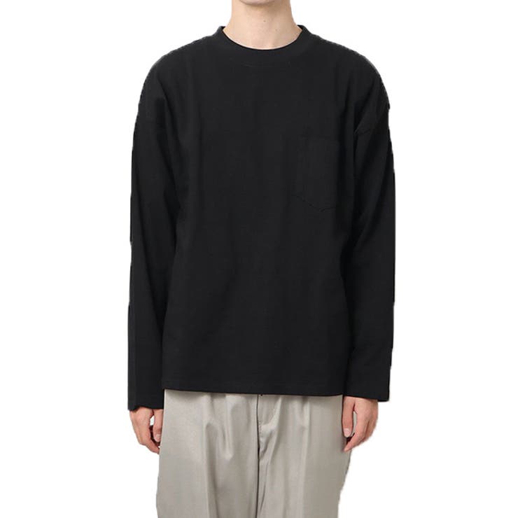 無地ブラック | Tシャツ カットソー ロンT | Style Block MEN