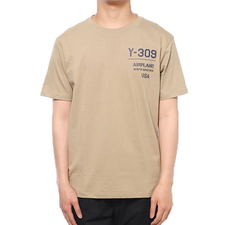 Cベージュ | Tシャツ カットソー クルーネック | Style Block MEN