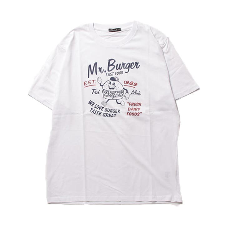 ホワイト | Tシャツ カットソー 半袖 | Style Block MEN