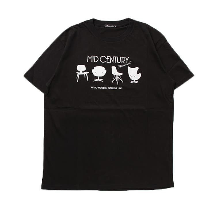 ブラック | Tシャツ カットソー 半袖 | Style Block MEN
