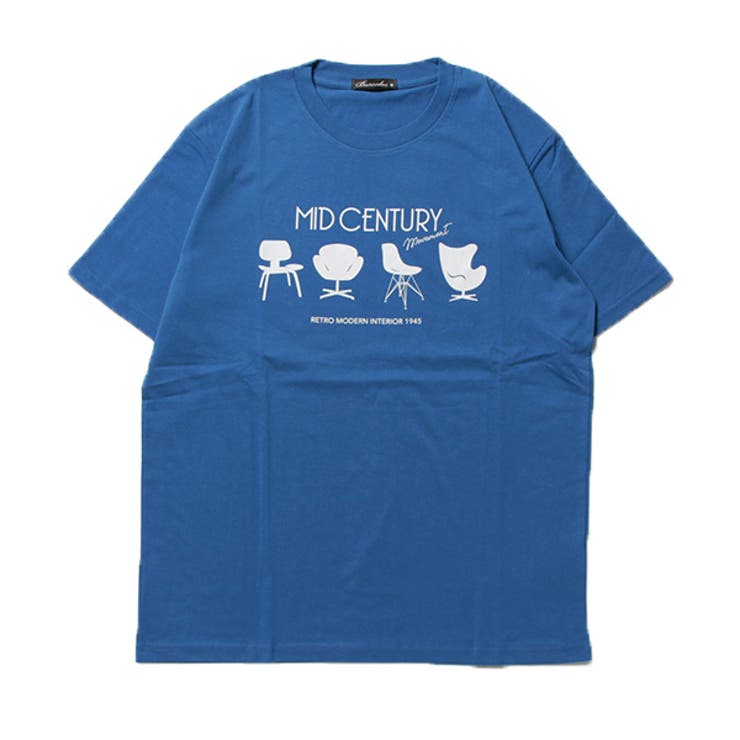 ブルー | Tシャツ カットソー 半袖 | Style Block MEN
