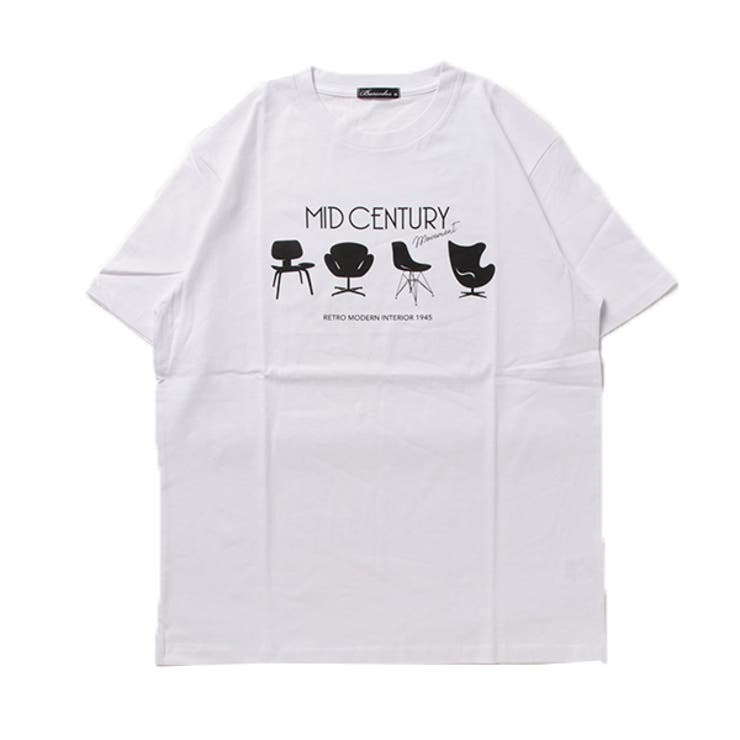 ホワイト | Tシャツ カットソー 半袖 | Style Block MEN