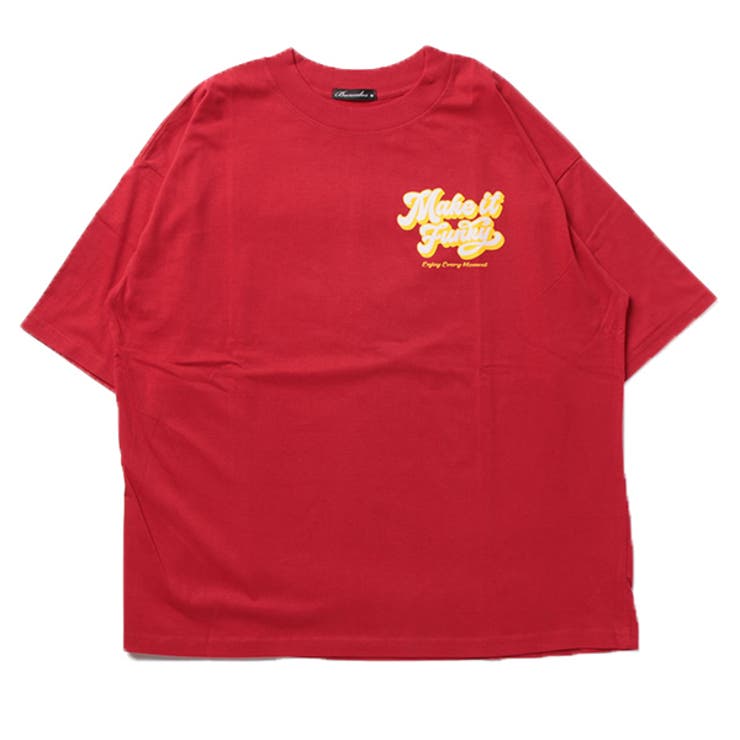 レッド | Tシャツ カットソー ビッグ | Style Block MEN