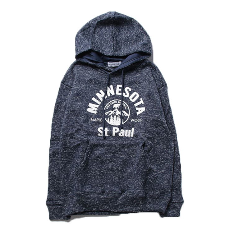 杢ネイビー | パーカー プルパーカー 裏起毛 | Style Block MEN