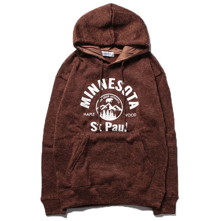 杢ブラウン | パーカー プルパーカー 裏起毛 | Style Block MEN