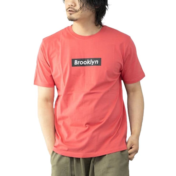 レッド | Tシャツ カットソー ロゴ | Style Block MEN