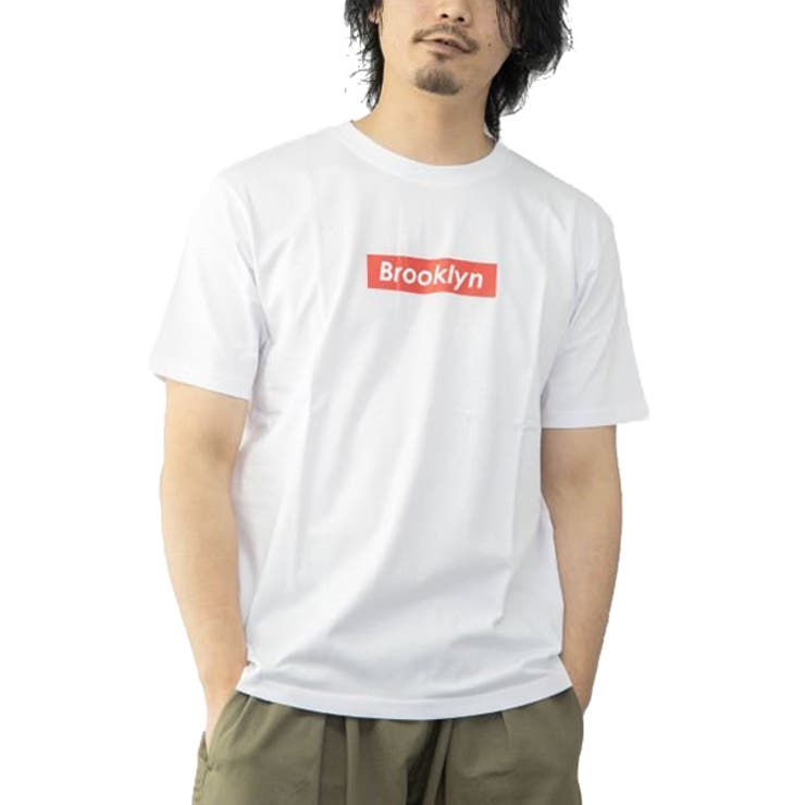 ホワイト | Tシャツ カットソー ロゴ | Style Block MEN