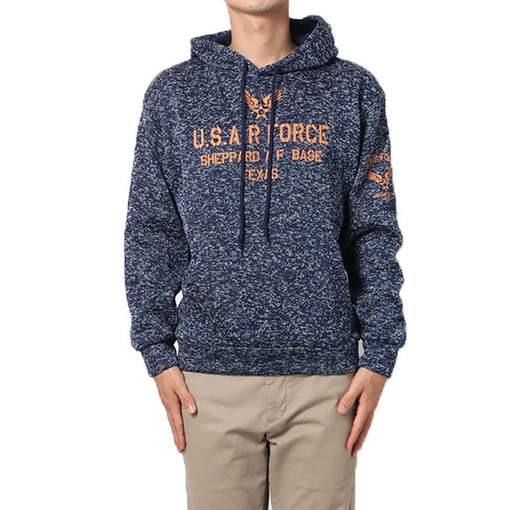 USAIRFORCE杢ネイビー | パーカー プルパーカー ニットフリース | Style Block MEN