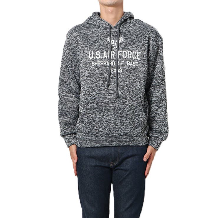 USAIRFORCE杢チャコール | パーカー プルパーカー ニットフリース | Style Block MEN
