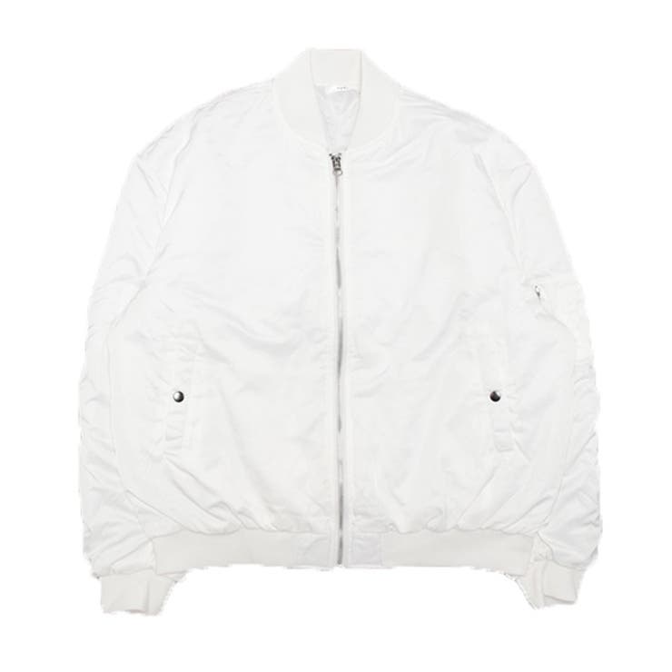 ホワイト | MA1 中綿ジャケット フライトジャケット | Style Block MEN