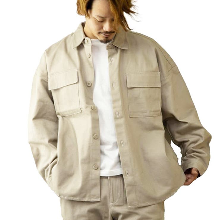 ベージュ | CPOジャケット シャツジャケット おしゃれ | Style Block MEN