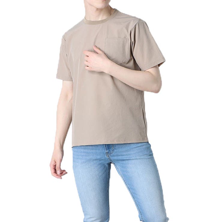 ベージュ | Tシャツ カットソー 無地 | Style Block MEN