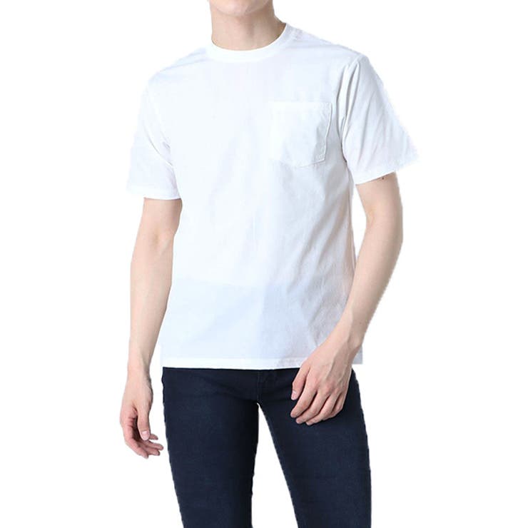 ホワイト | Tシャツ カットソー 無地 | Style Block MEN