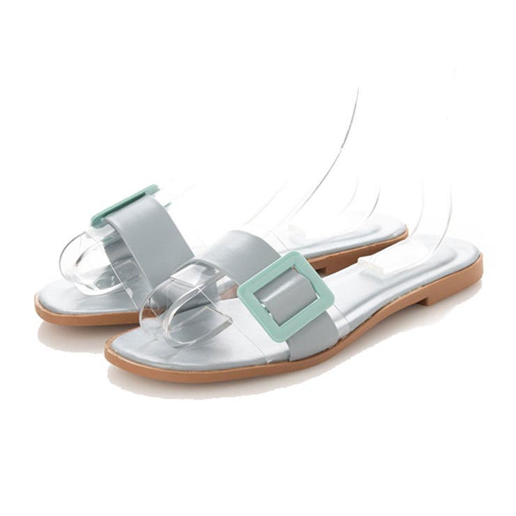 ブルー | サンダル フラットサンダル ぺたんこ | STYLEBLOCK