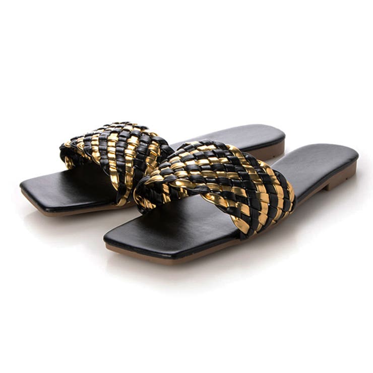 ブラック | サンダル フラットサンダル ぺたんこ | STYLEBLOCK