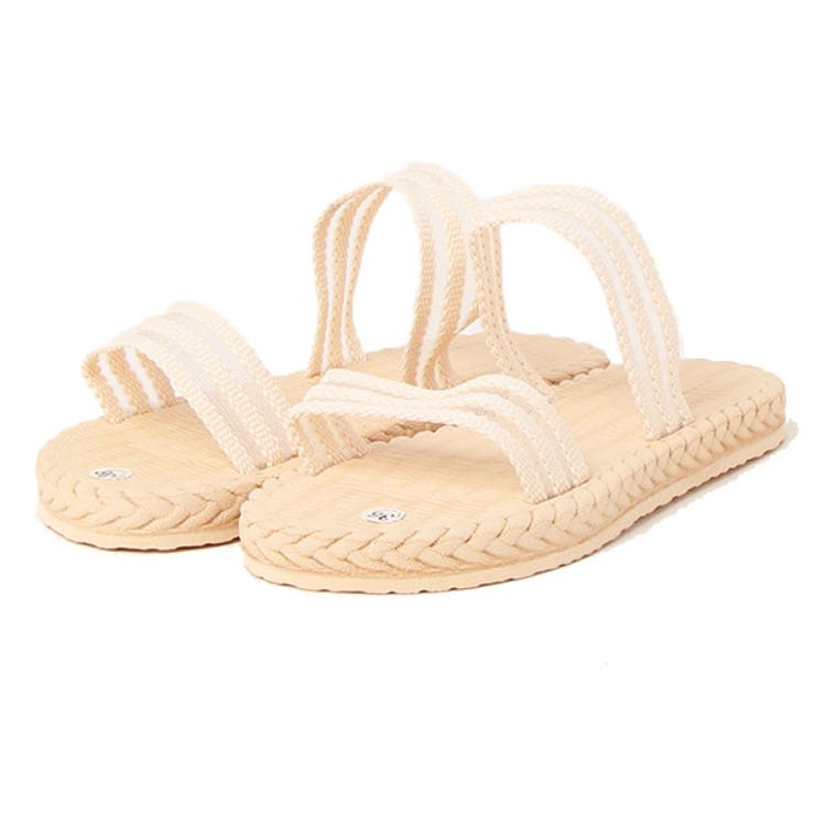 ベージュ | サンダル フラットサンダル ダブルベルト | STYLEBLOCK