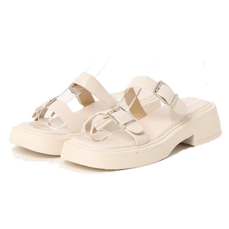 ベージュ | サンダル ベルトサンダル 太ヒール | STYLEBLOCK