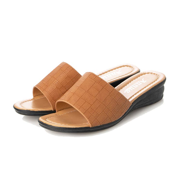 イエロー | サンダル ウェッジサンダール PUレザー | STYLEBLOCK