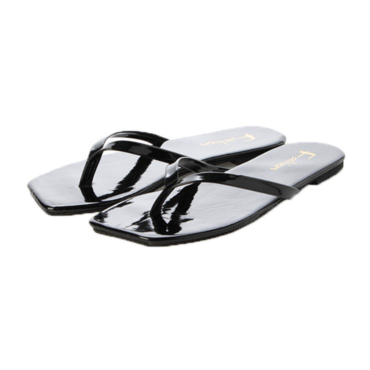 ブラック | ビーチサンダル トングサンダル フラット | STYLEBLOCK