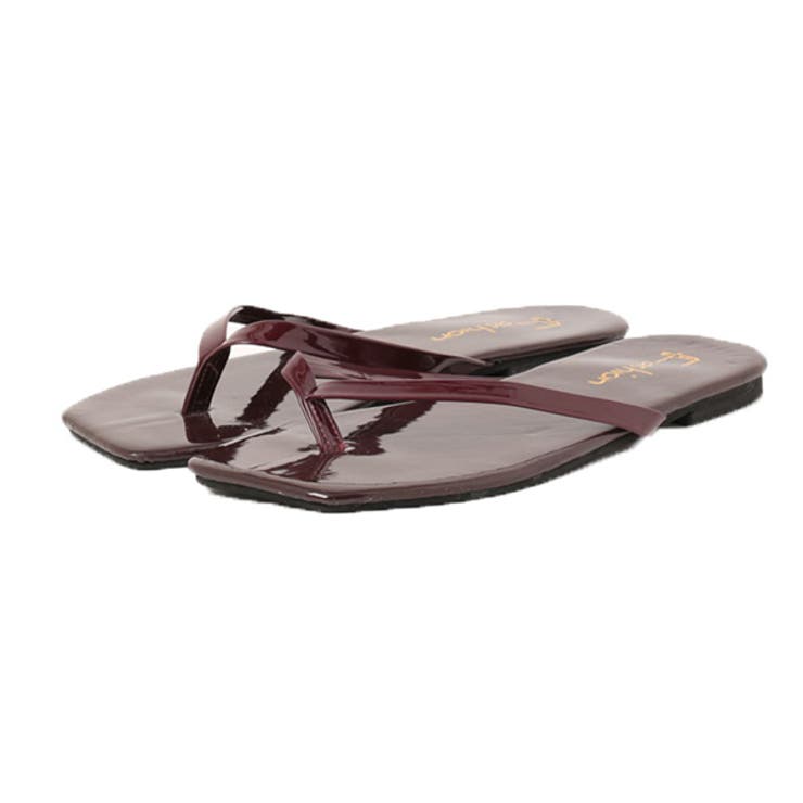 ワインレッド | ビーチサンダル トングサンダル フラット | STYLEBLOCK