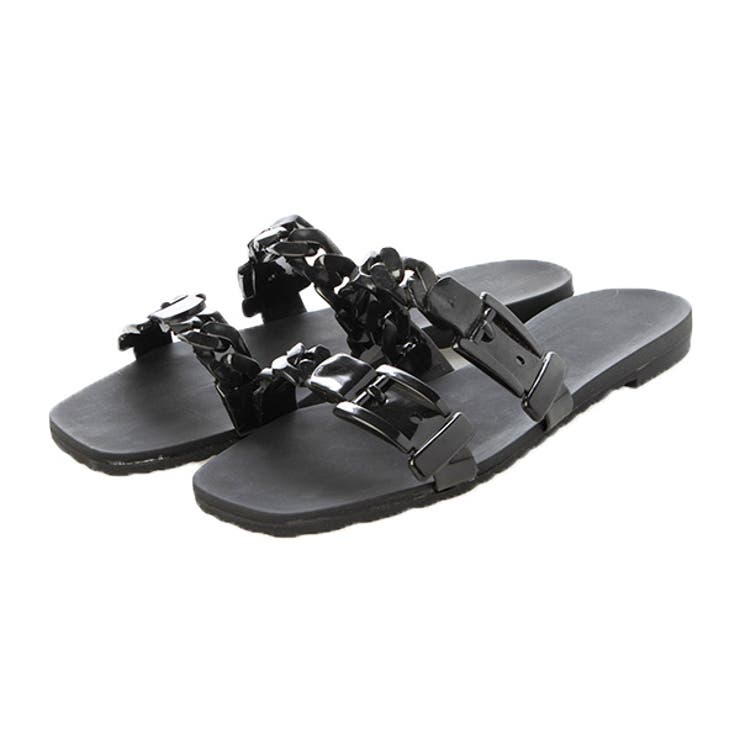 ブラック | サンダル フラットサンダル ぺたんこ | STYLEBLOCK