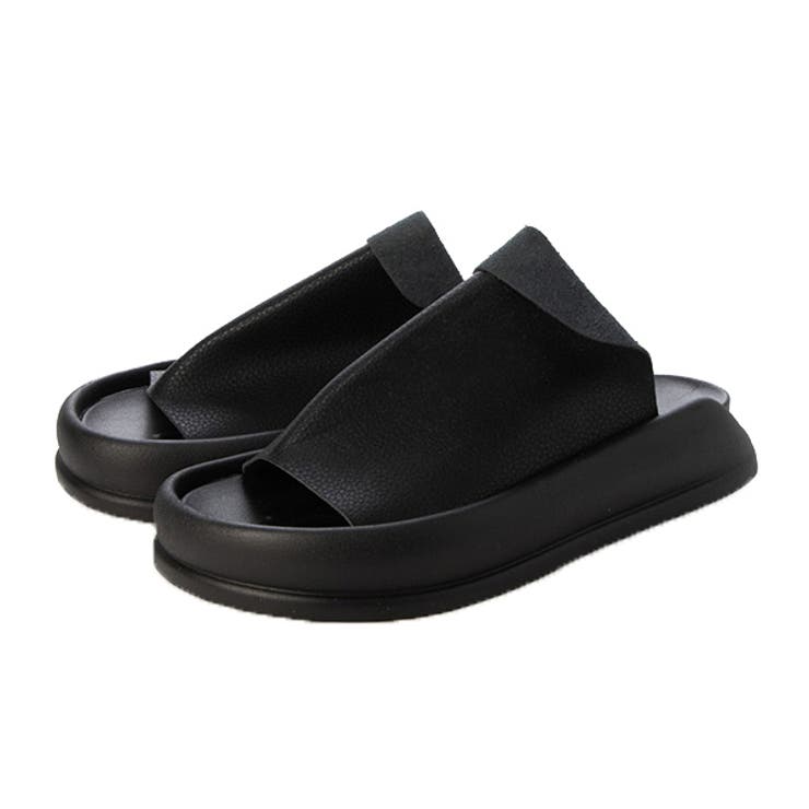 ブラック | サンダル 厚底 歩きやすい | STYLEBLOCK