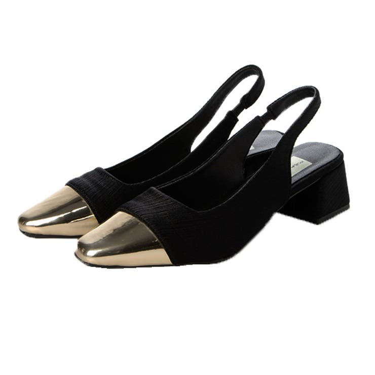 ブラック | パンプス ポインテッドトゥ バックストラップ | STYLEBLOCK