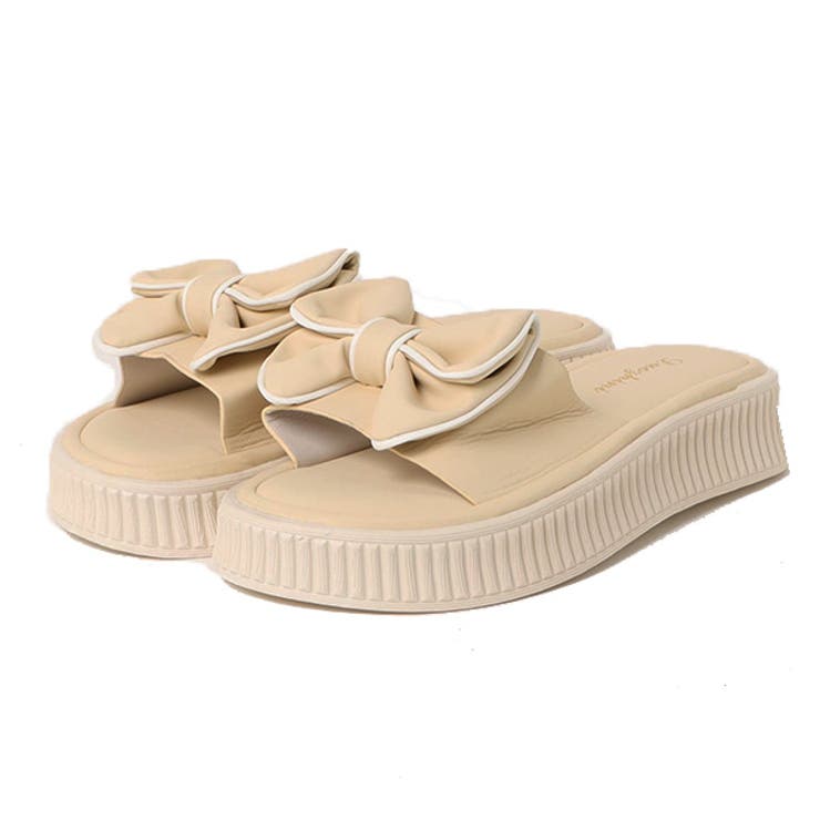 イエロー | サンダル 厚底サンダル リボン | STYLEBLOCK