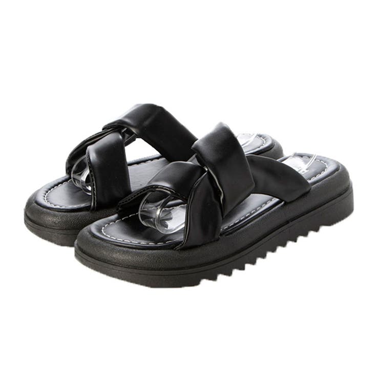 ブラック | サンダル 厚底サンダル 歩きやすい | STYLEBLOCK