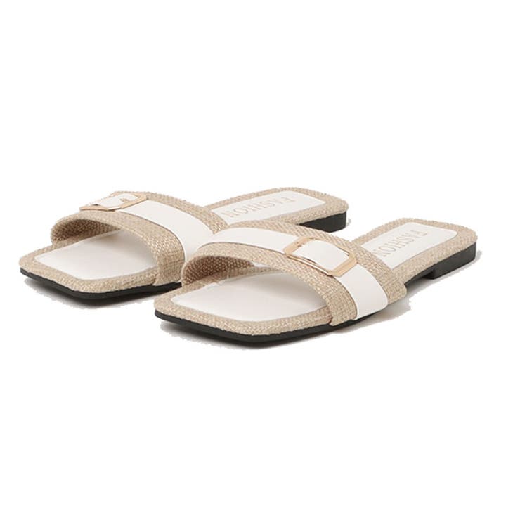 ホワイト | サンダル フラットサンダル ぺたんこ | STYLEBLOCK