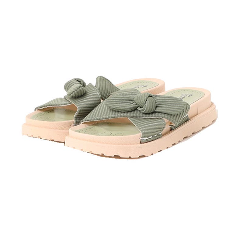 グリーン | サンダル コンフォートサンダル リボン | STYLEBLOCK