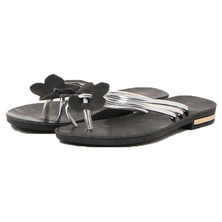 シルバー | サンダル フラットサンダル コサージュ | STYLEBLOCK