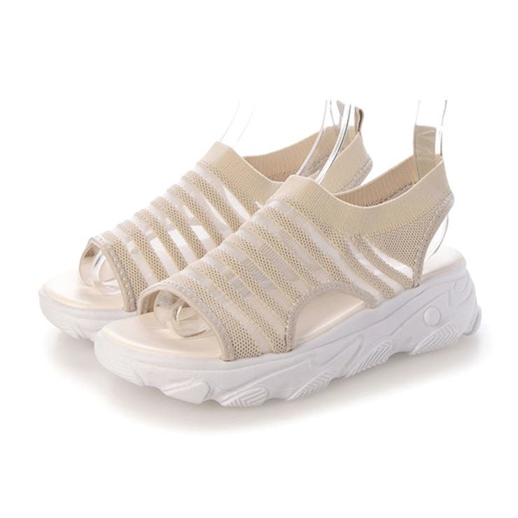 オフホワイト | 厚底サンダル スポーツサンダル メッシュ | STYLEBLOCK
