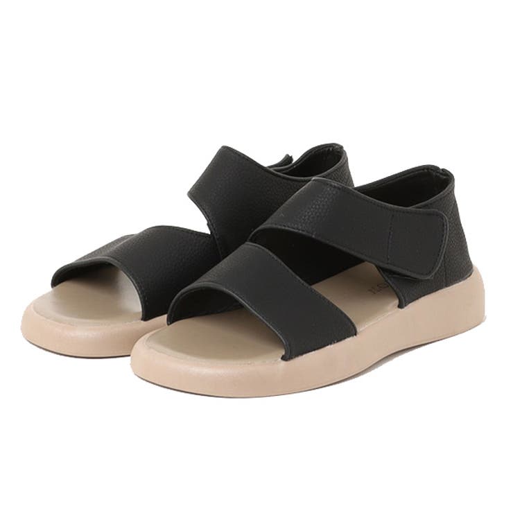 ブラック | サンダル ウェッジサンダル 歩きやすい | STYLEBLOCK