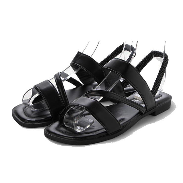 ブラック | サンダル フラットサンダル ぺたんこ | STYLEBLOCK