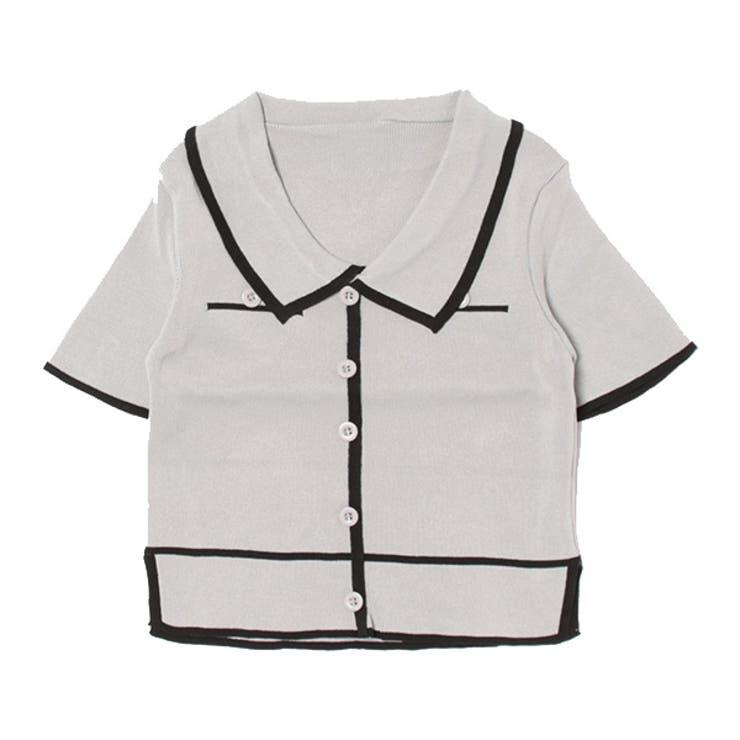 グレー | ニット セーター 襟付き | STYLEBLOCK