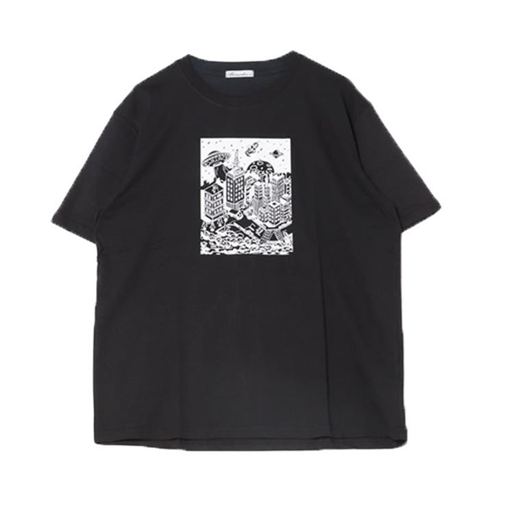 ブラック | Tシャツ カットソー 半袖 | Style Block MEN