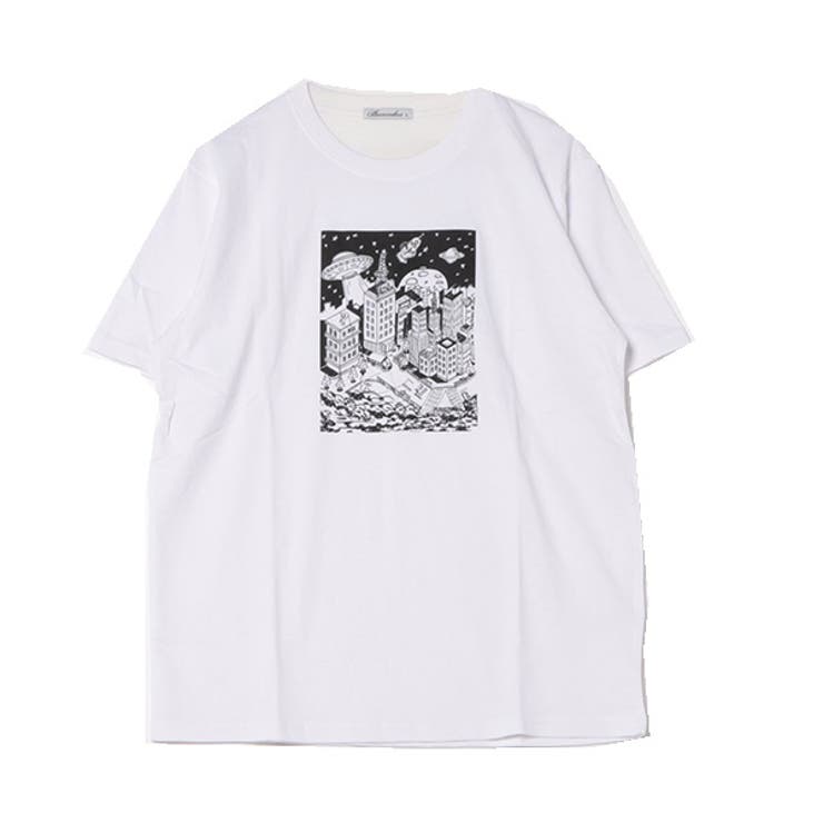 ホワイト | Tシャツ カットソー 半袖 | Style Block MEN