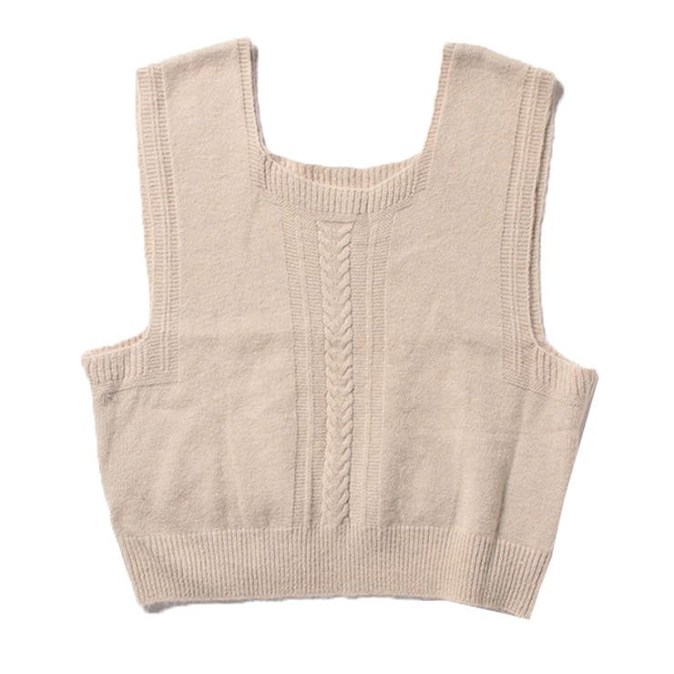 アプリコット | ニットベスト ベスト クルーネック | STYLEBLOCK