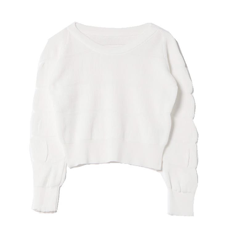 ホワイト | ニット セーター クルーネック | STYLEBLOCK