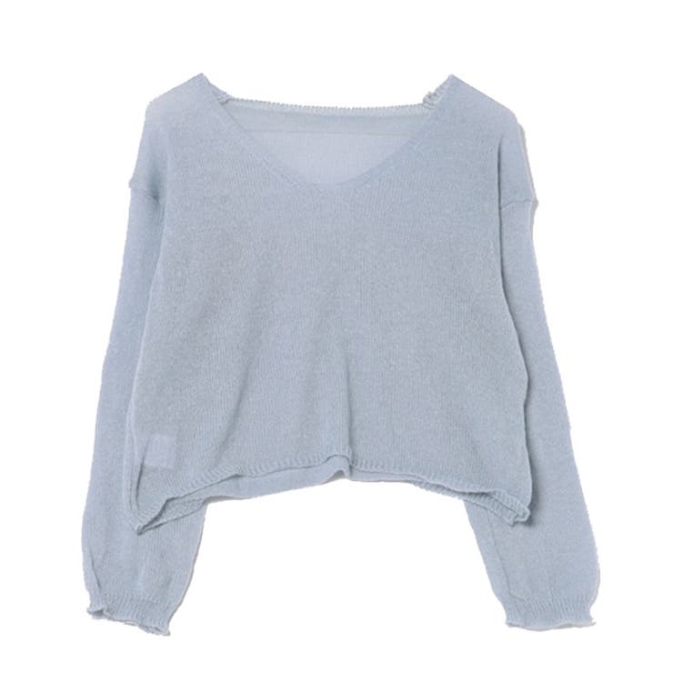 ライトブルー | ニット セーター シアー | STYLEBLOCK