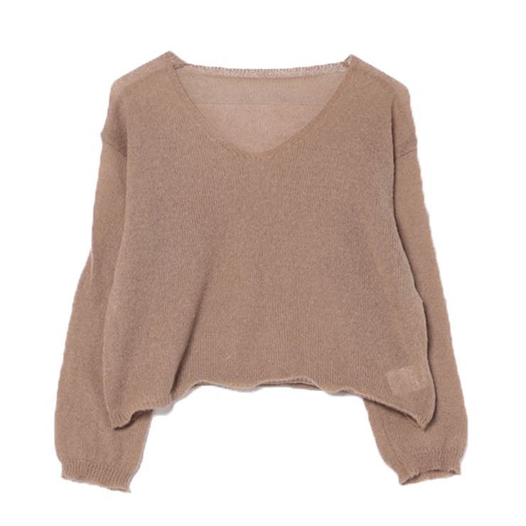 カーキ | ニット セーター シアー | STYLEBLOCK