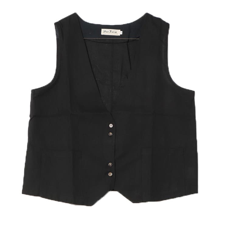 ブラック | ベスト ジレ 無地 | STYLEBLOCK