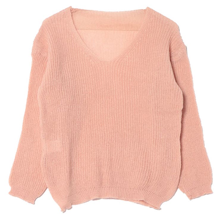 ピンク | ニット セーター 透かし編み | STYLEBLOCK