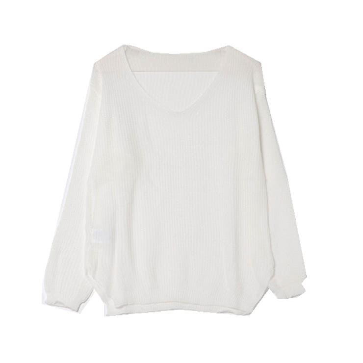 ホワイト | ニット セーター 透かし編み | STYLEBLOCK