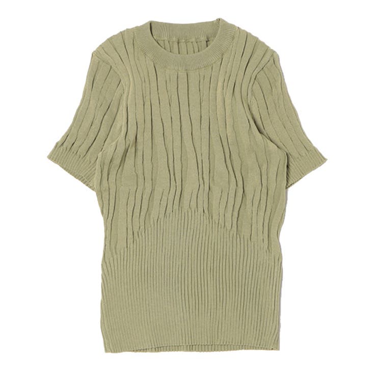 グリーン | ニット セーター 半袖 | STYLEBLOCK