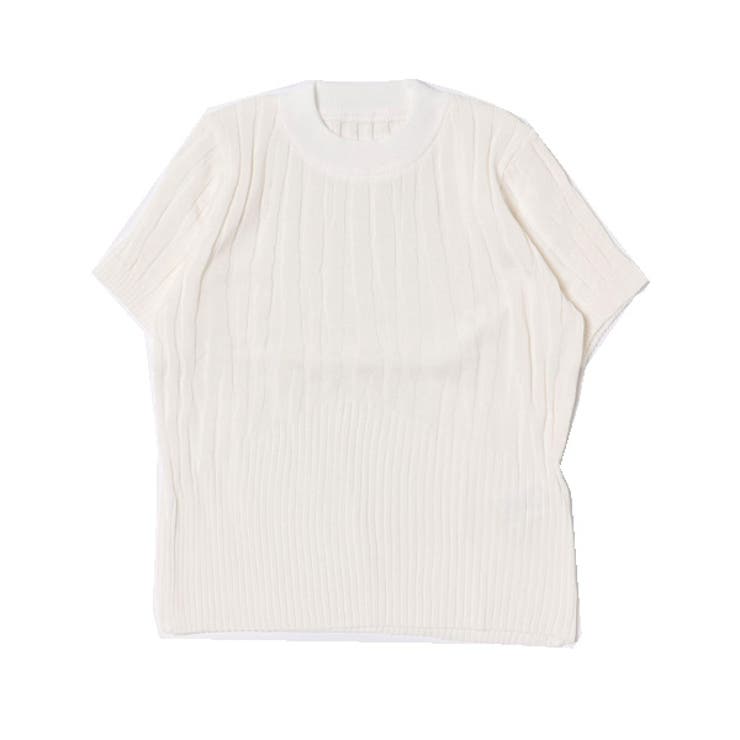 ホワイト | ニット セーター 半袖 | STYLEBLOCK