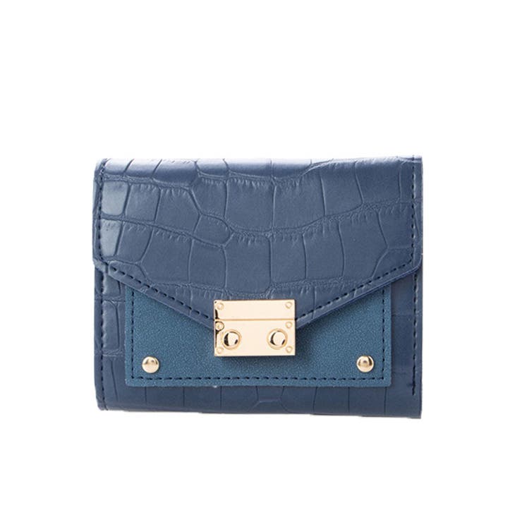 ブルー | 短財布 三つ折り財布 ミニサイズ | STYLEBLOCK