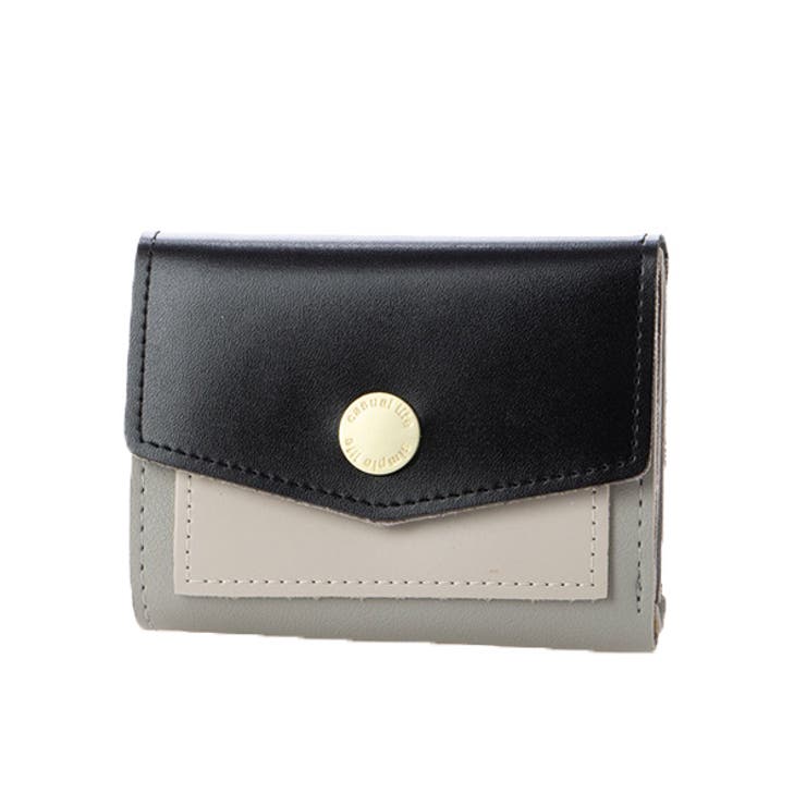 ブラック | 短財布 財布 三つ折り | STYLEBLOCK